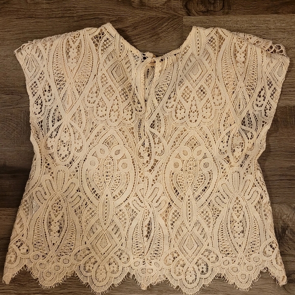 Zara Ruffled Lace Top - Picture 3 of 6